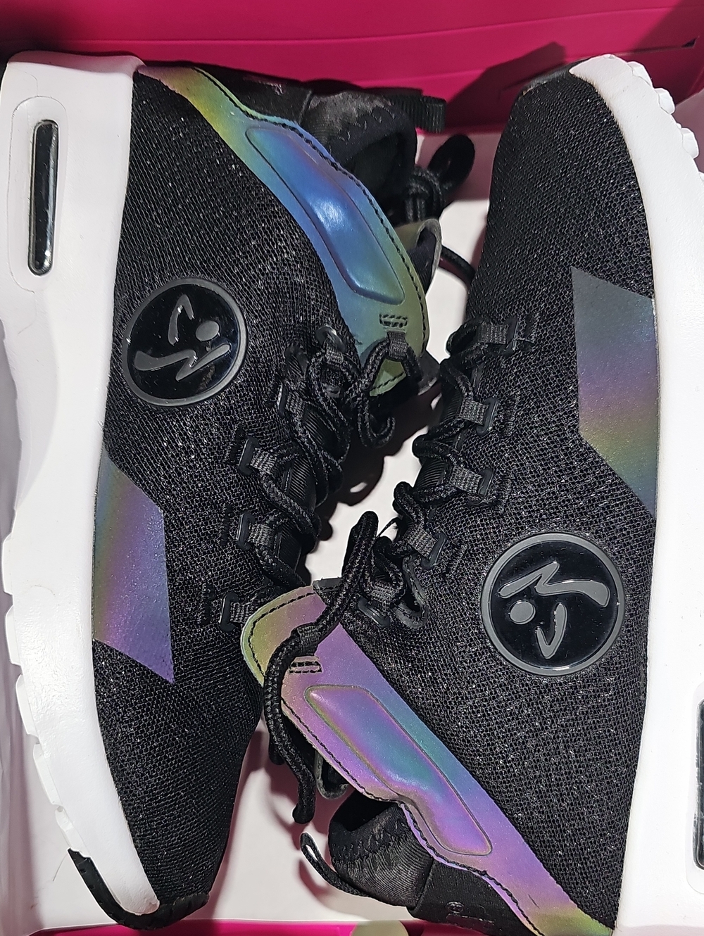 Zumba Air Funk Black Iridescent Athletic Sneakers